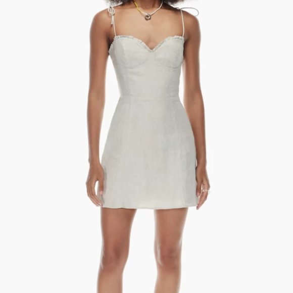 Aritzia Wilfred Light Blue Fable Linen Dress - Picture 1 of 10